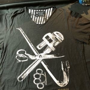 Mark Echo Cut and Sew Deadly Threds Tee SZ 2X